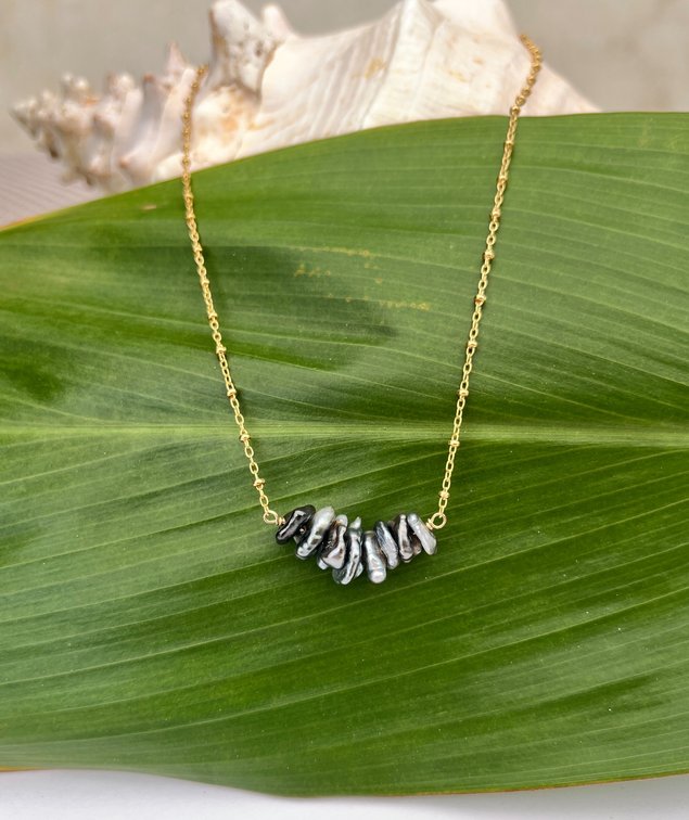 Tahitian Keshi Pearl Necklace