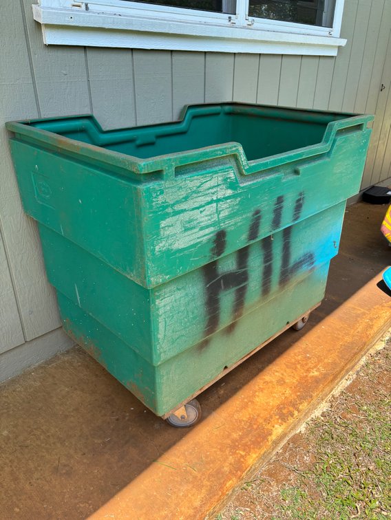 Green 50 P16 Poly Trux Hauling Container