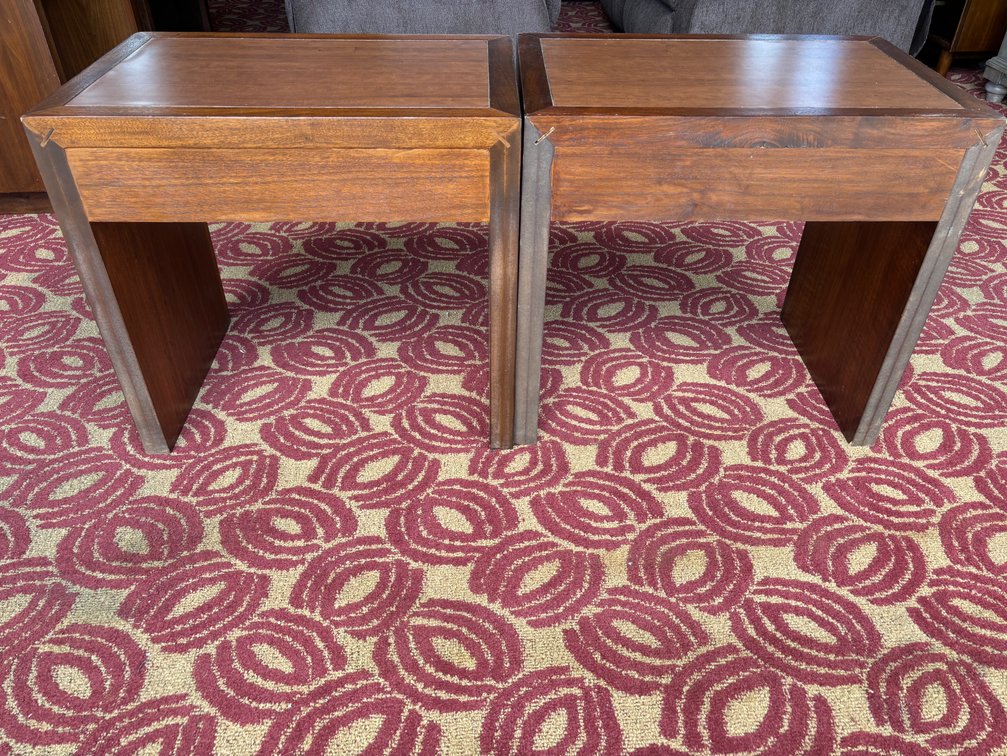 (X's 2) Solid Wood End Tables from a Local Resort 