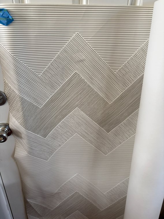 New High End Vinyl Wallcovering 'Zig Zag' Pattern from the Royal Sonesta Resort