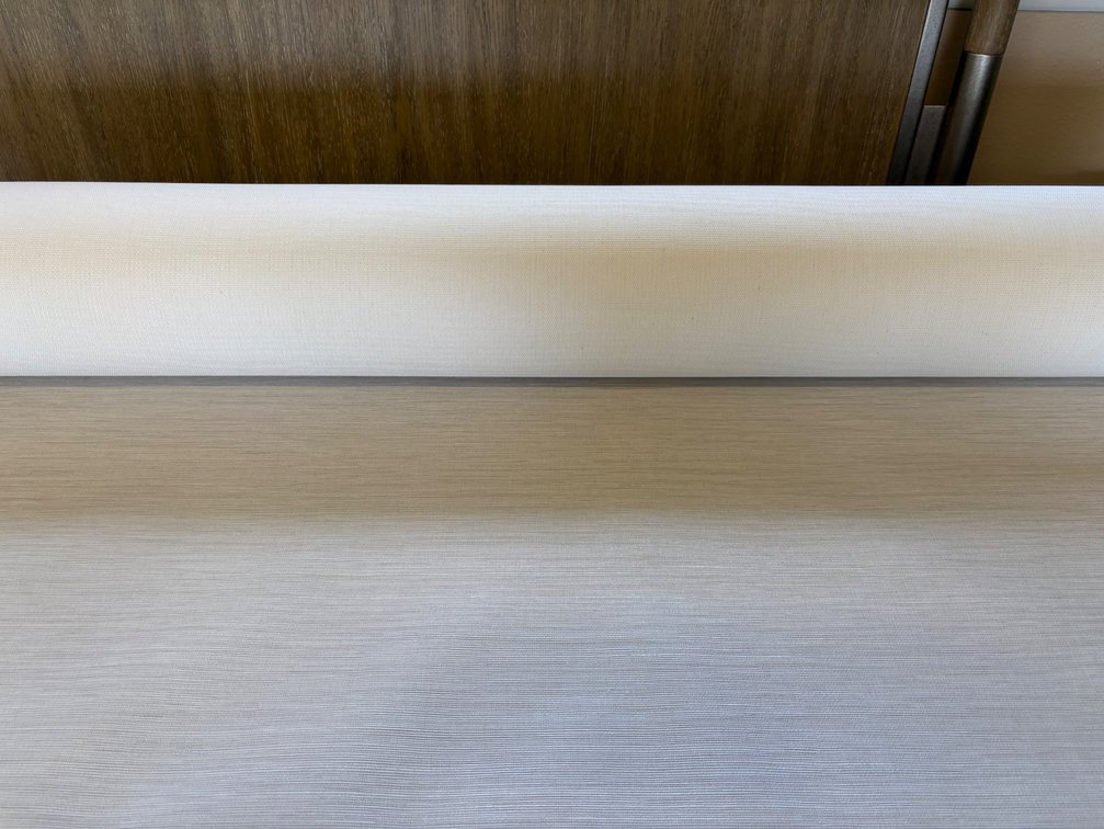 New Ecru Linen color High End Vinyl Wallcovering Used at The Royal Sonesta Resport