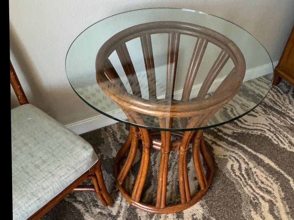 MOC rattan dining table