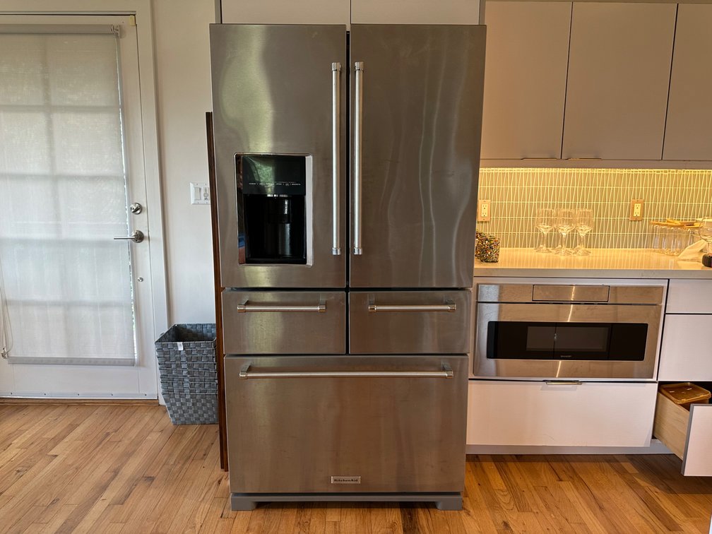 KitchenAid Stainless Steel 4-Door Refrigerator with Water & Ice Dispenser