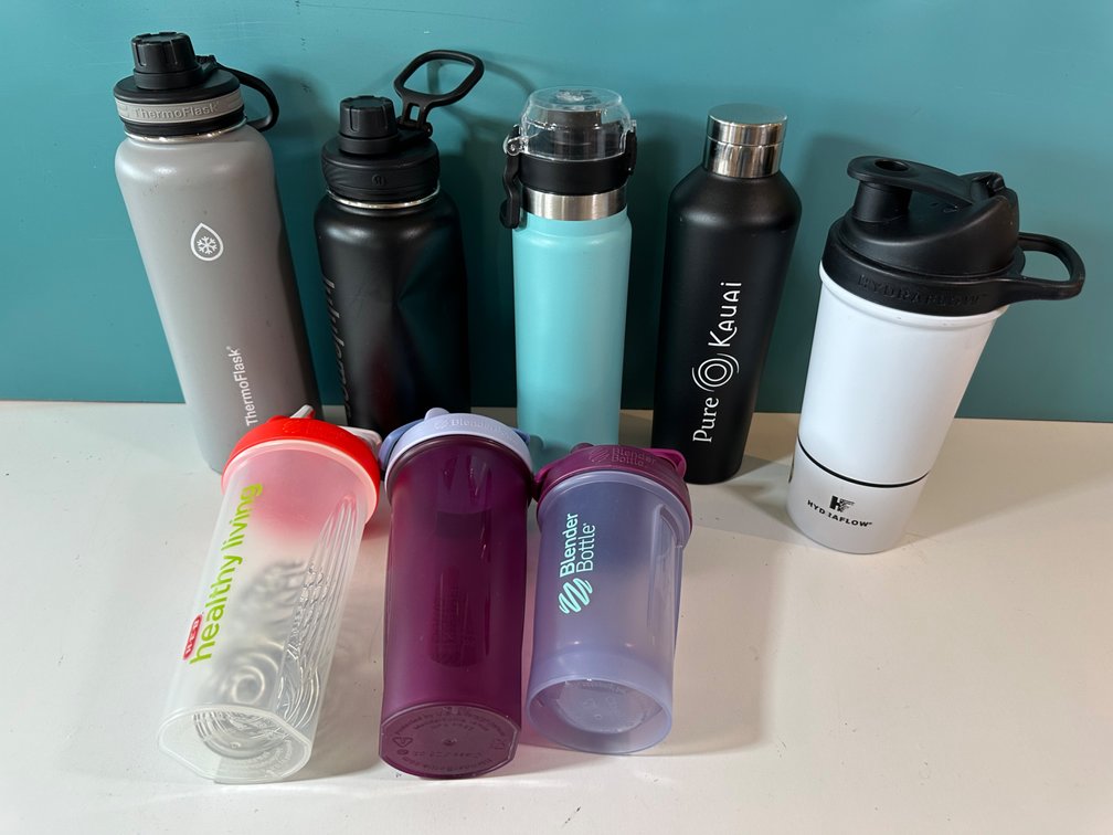 Water Bottle & Blender Bottle Lot – ThermoFlask, Hydroflask & More