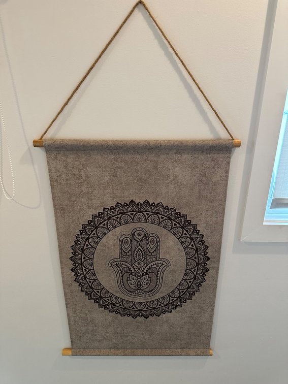 Hamsa Hand Wall Hanging with Mandala Design