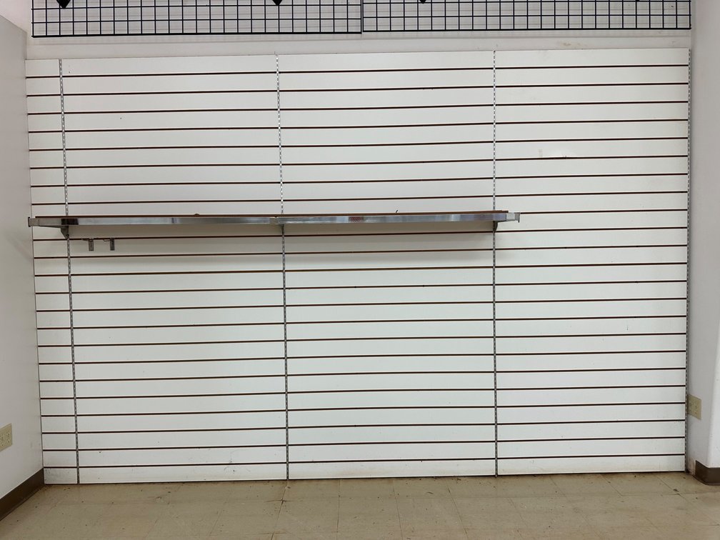 White Slatwall Display Paneling