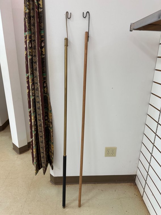 Pair of Garment Hooks – Retail Clothing Store Hanging Rods