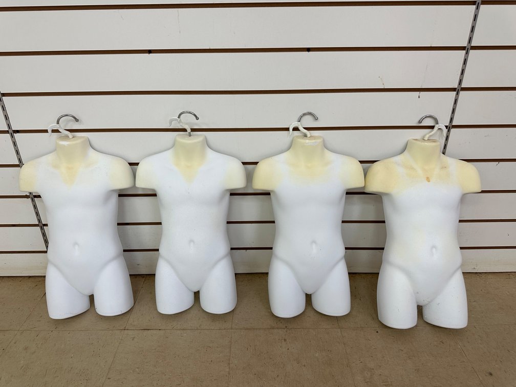 Set of Four Child-Size Mannequin Forms with Hooks