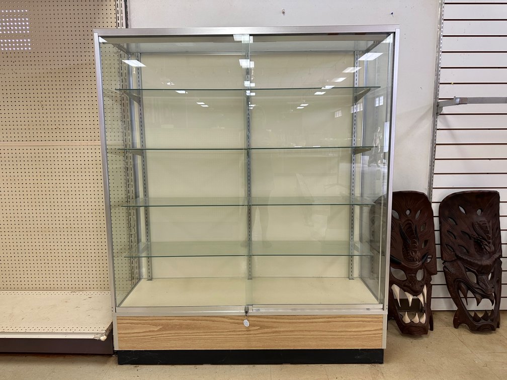 Locking Glass Showcase Display Cabinet