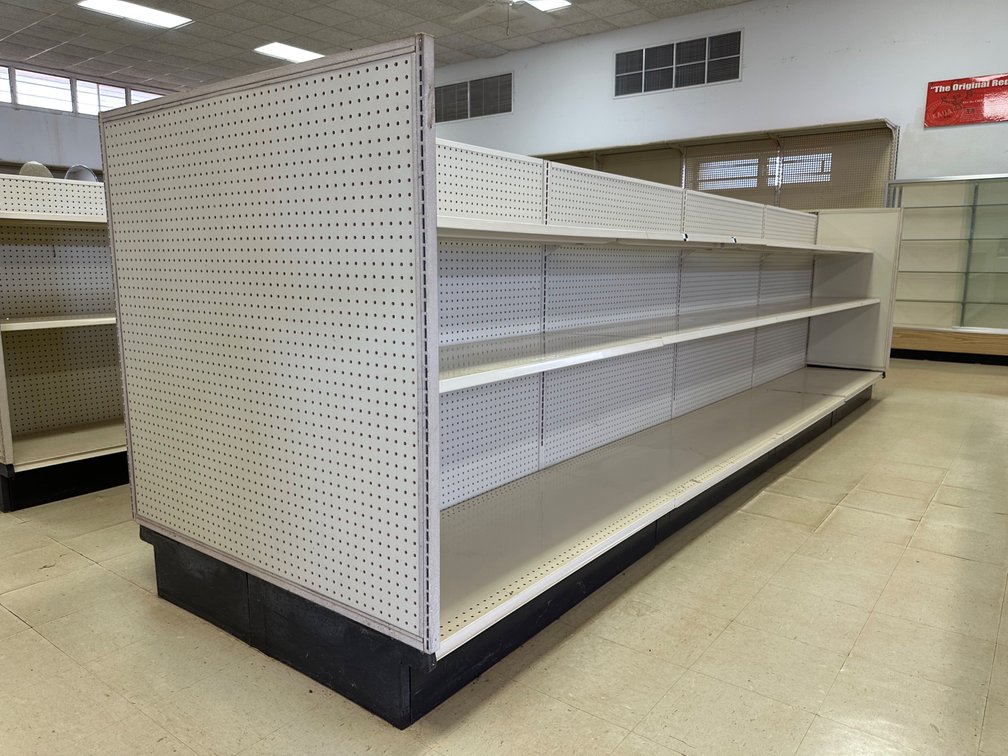 Large Retail Store Shelving Unit – Gondola Display Shelves