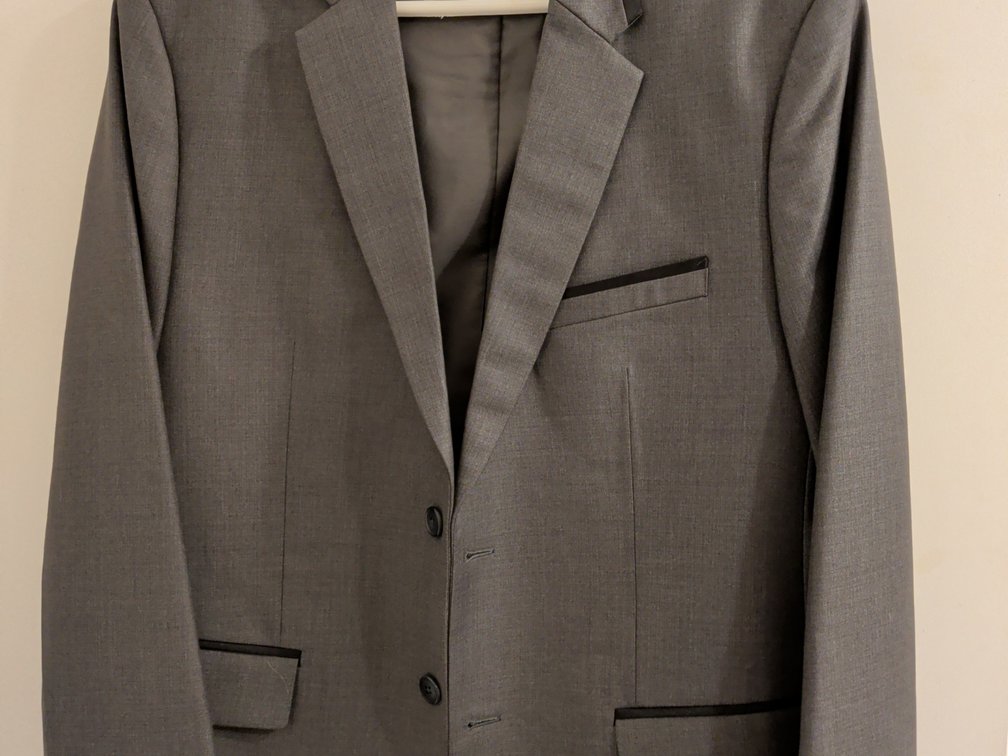Grey suit custom made