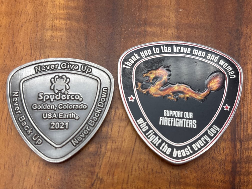 Collectible Military & Firefighters Challenge Coins