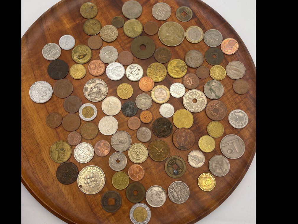 Lot of Foreign Coins and Tokens