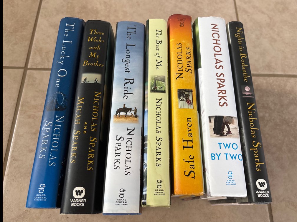 First Edition Nicholas Sparks Books 