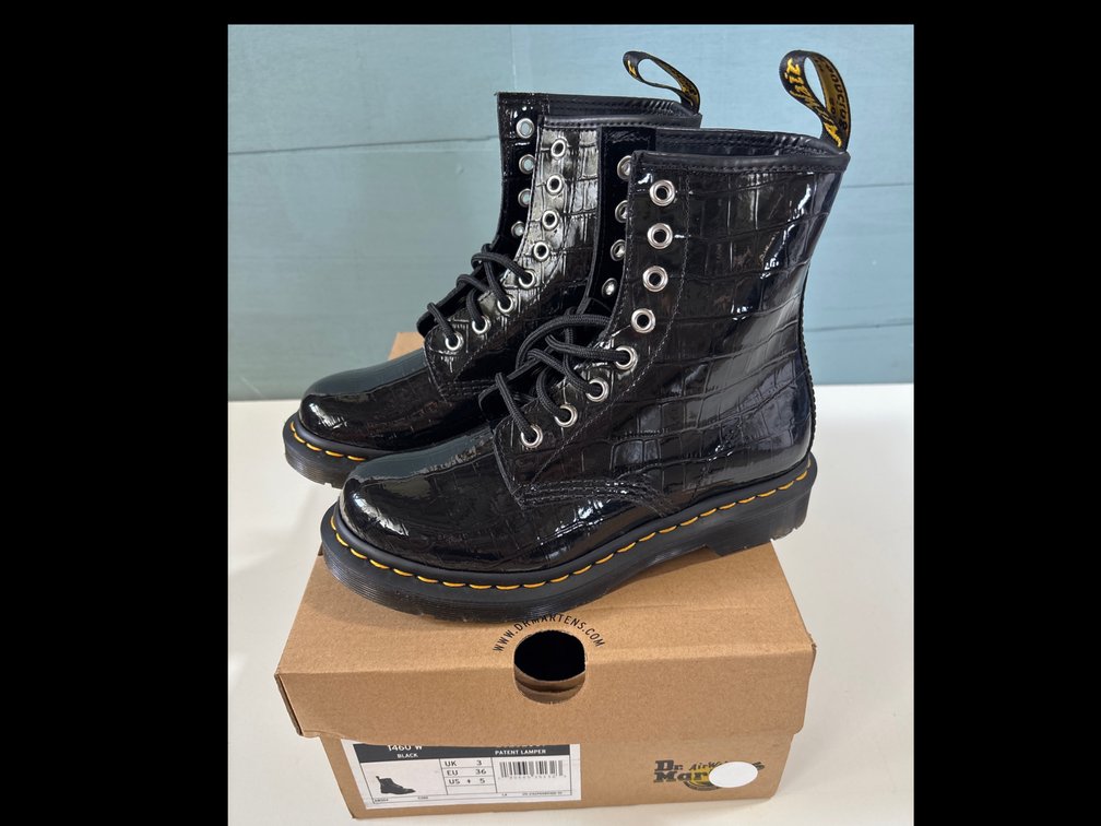 Dr. Martens Patent Lamper Boots Womens sz 5