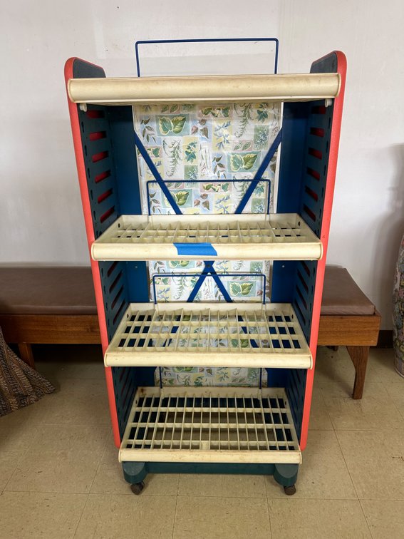 Frito-Lay Plastic Rolling Display Rack – Four-Tier