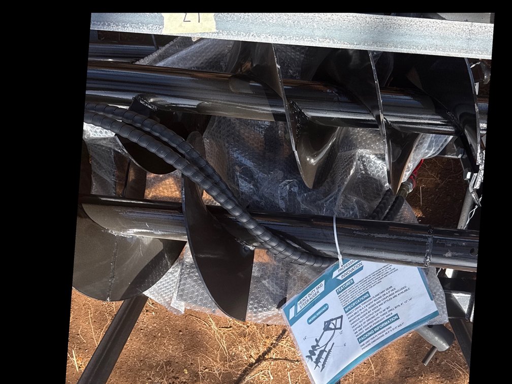 Heavy Duty Skid Steer Auger – Model SSECAG-Y Hydraulic Earth Drill Attachment