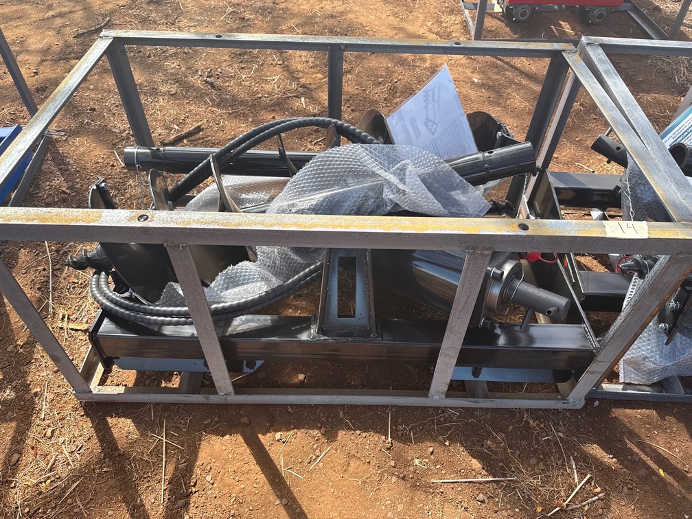 Heavy Duty Skid Steer Auger – Model SSECAG-Y Hydraulic Earth Drill Attachment