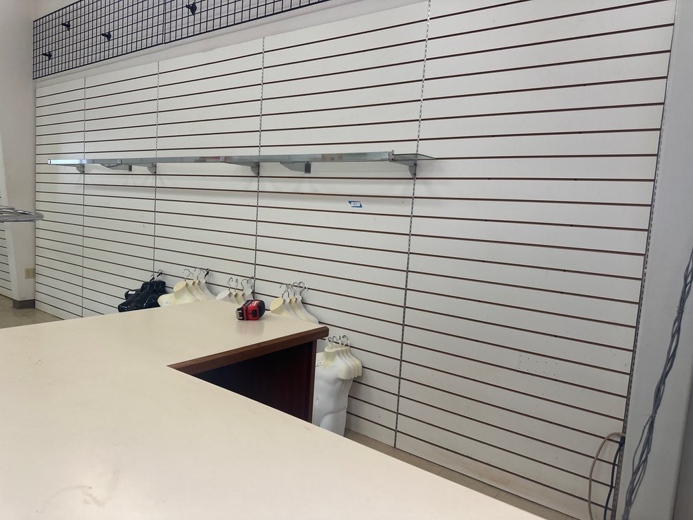 White Slatwall Display Paneling
