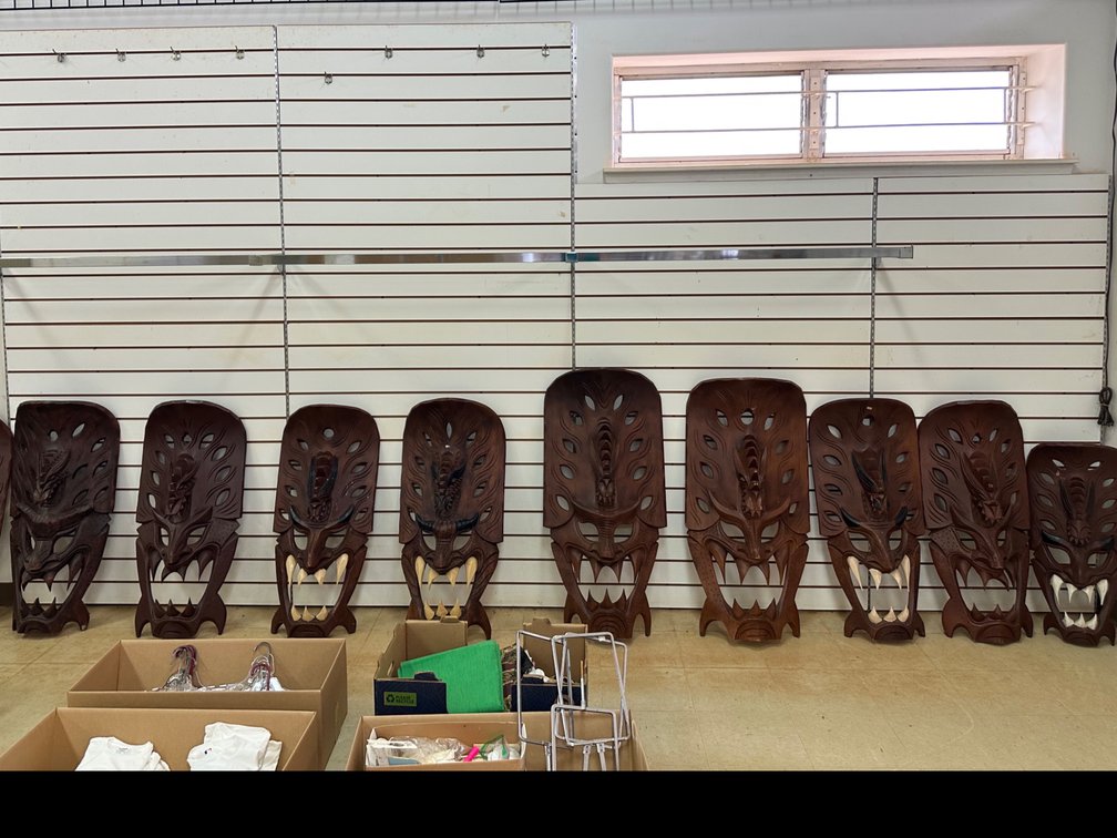 White Slatwall Display Paneling ONLY - Masks Not Included