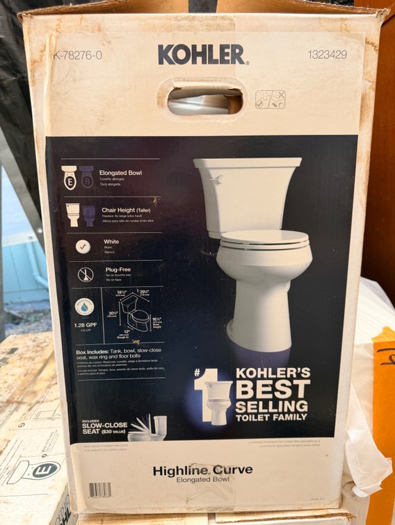 Kohler Highline Curve Elongated Toilet
