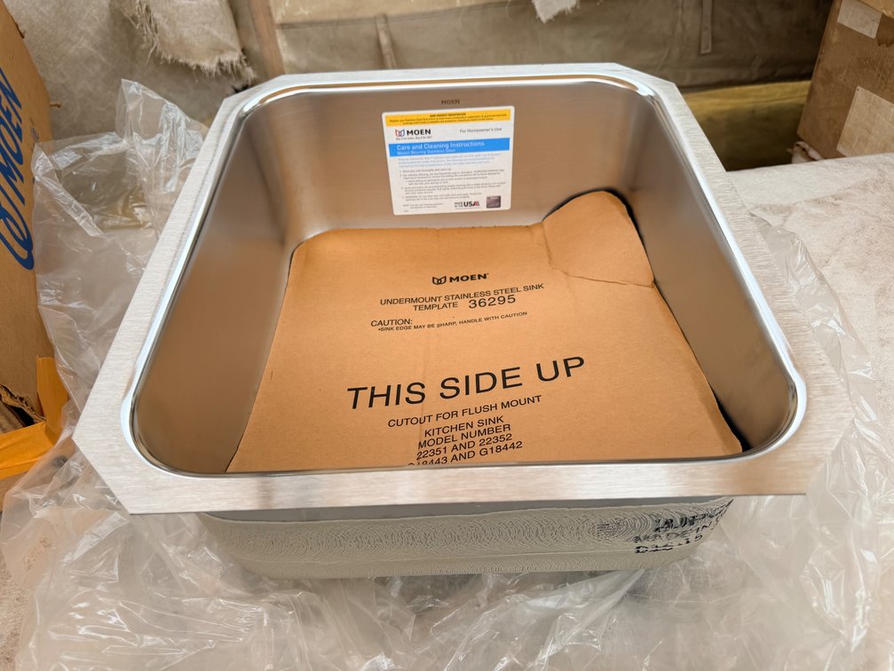 Moen Undermount Stainless Steel Kitchen Sink (Single Bowl)