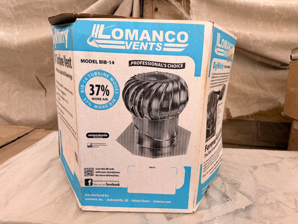 Lomanco BIB-14 Turbine Roof Vent