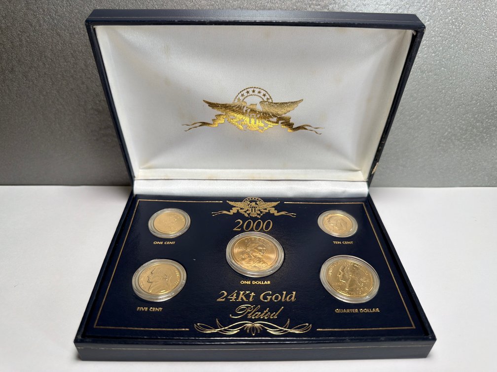 2000 24k Gold Plated Mint Set