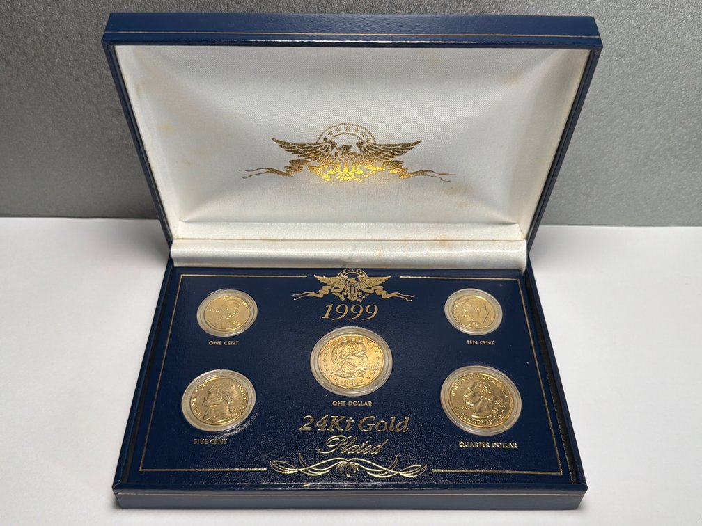 1999 24K Gold Plated Mint Set