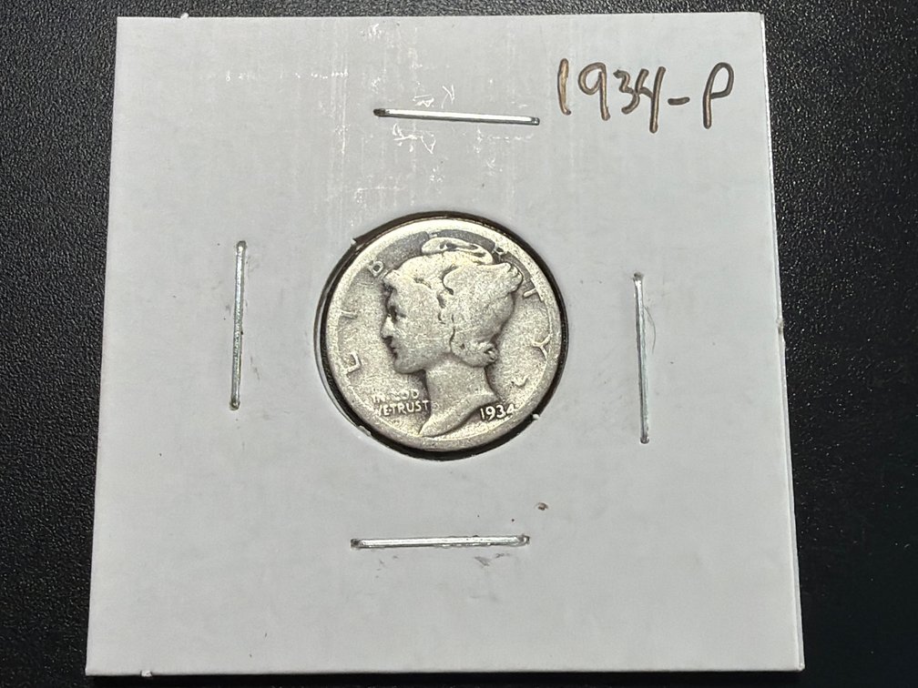 1934 P Mercury Dime