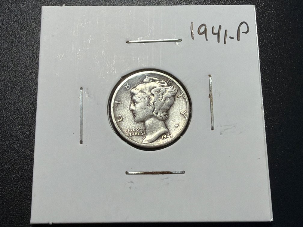 1941 P Mercury Dime