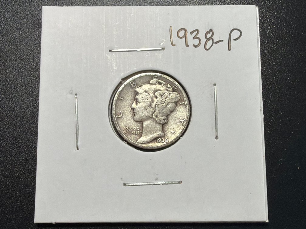 1938 P Mercury Dime