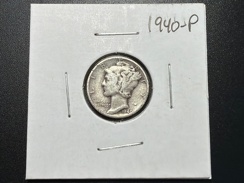 1940 P Mercury Dime