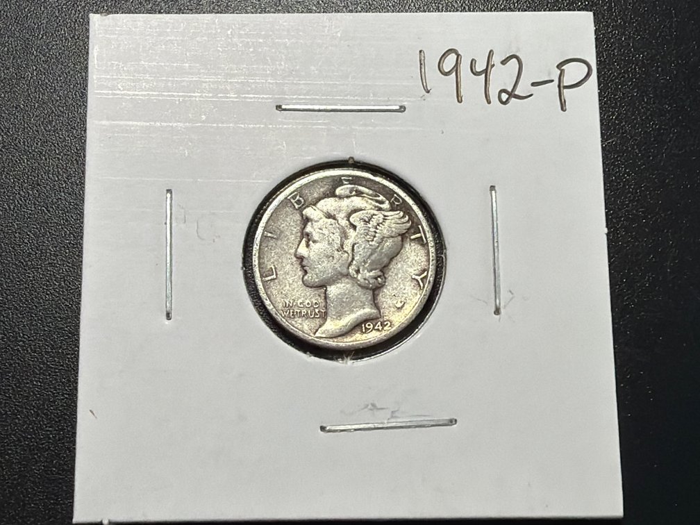 1942 P Mercury Dime