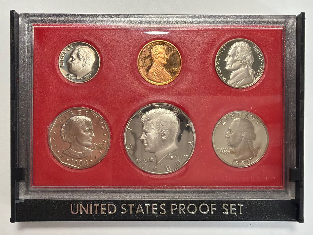 1980 S US Mint Proof 6-Coin Set