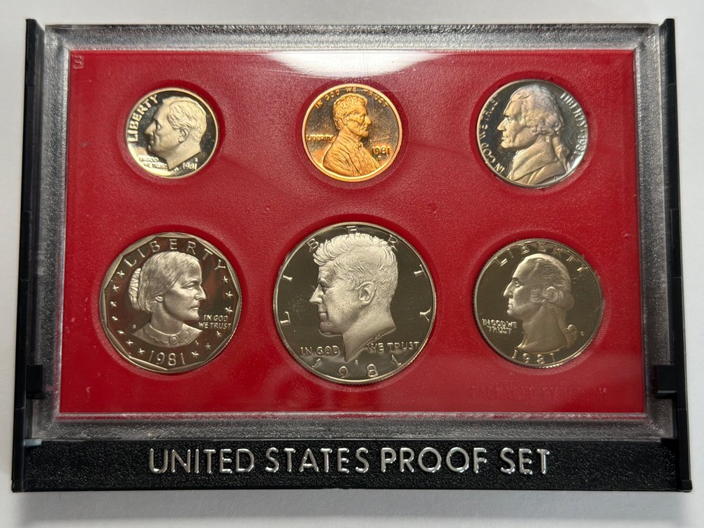 1981 S US Mint Proof 6-Coin Set