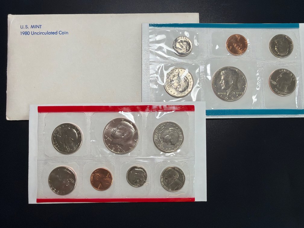1980 US Mint 13-Coin Uncirculated Mint Set