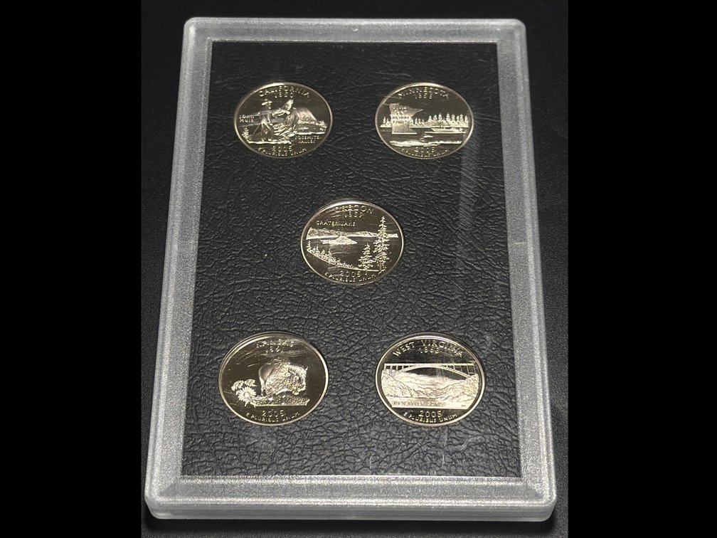 2005 US Mint Statehood Quarter Proof 5-Coin Set