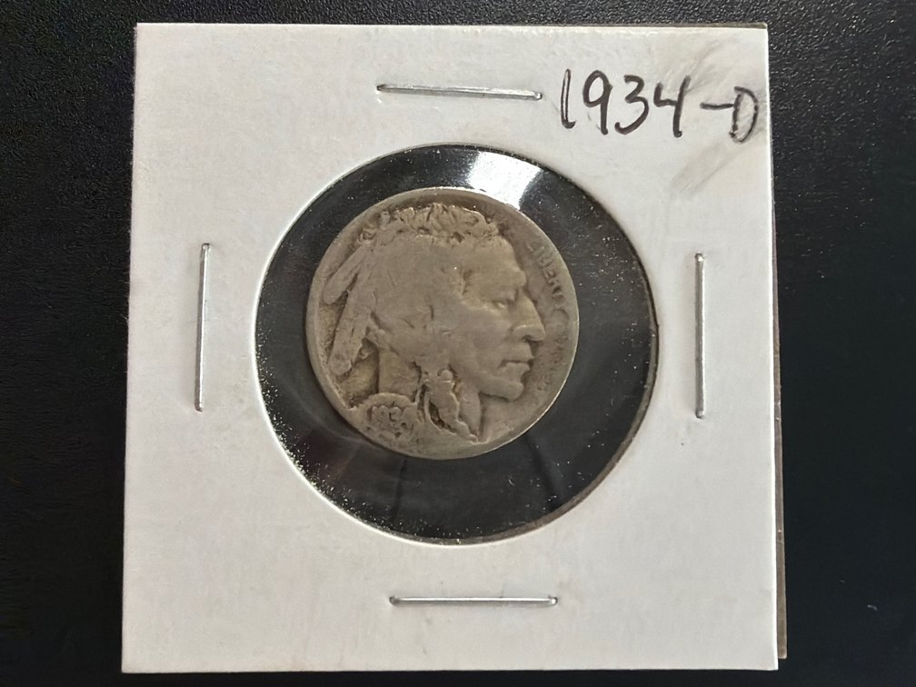 1934 D Buffalo Nickel