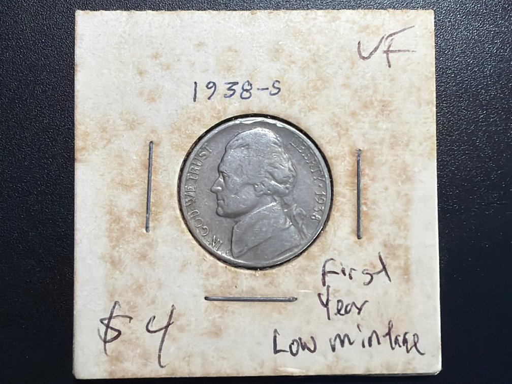 1938 S Jefferson Nickel