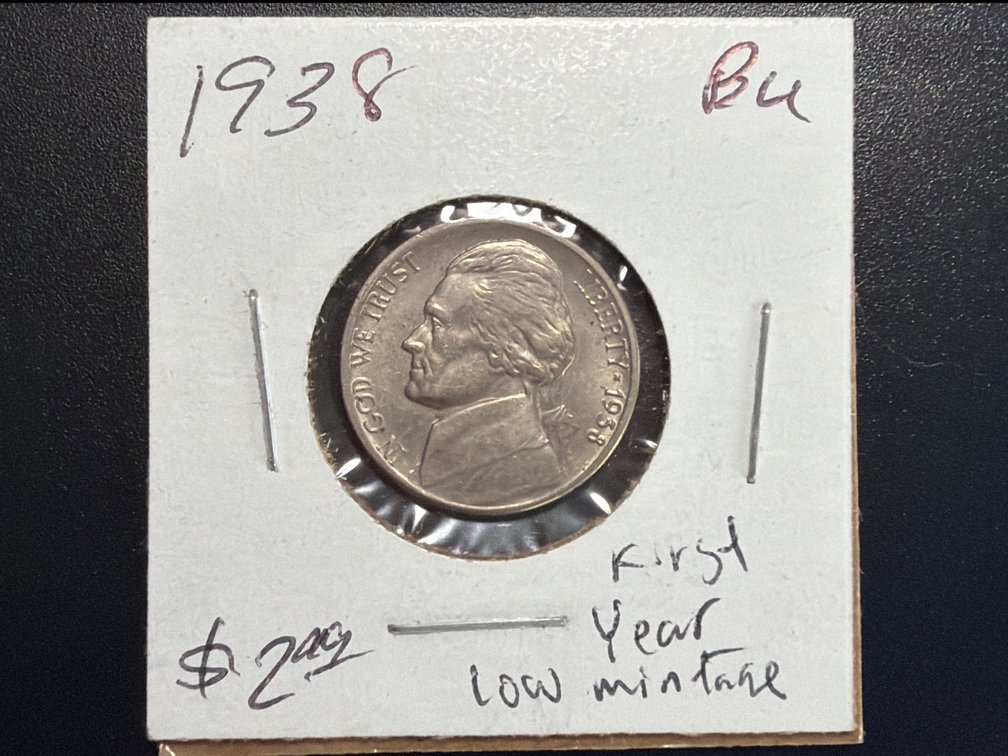 1938 P Jefferson Nickel