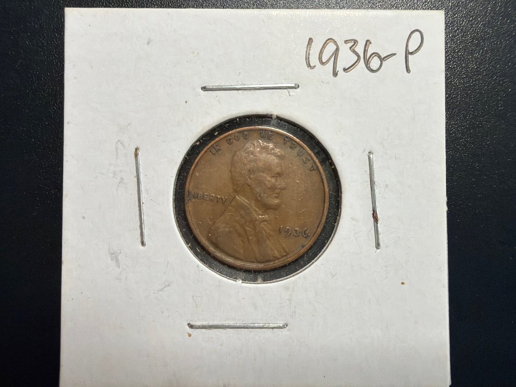 1936 P Wheat Cent