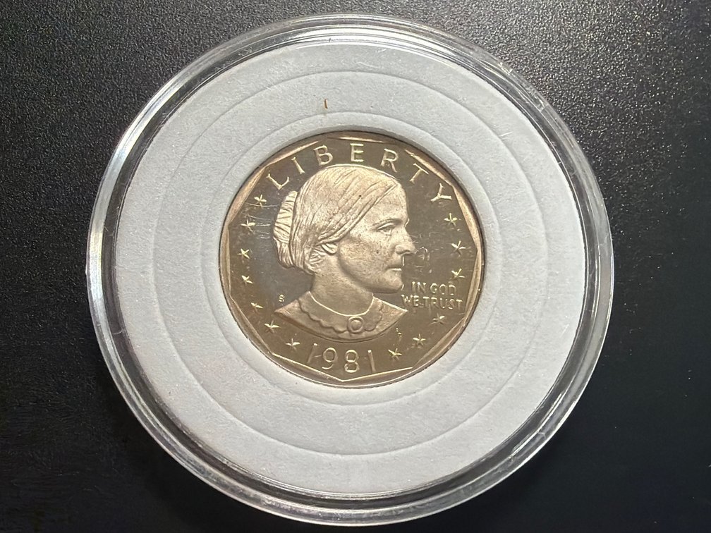 1981 S Proof Susan B Anthony dollar