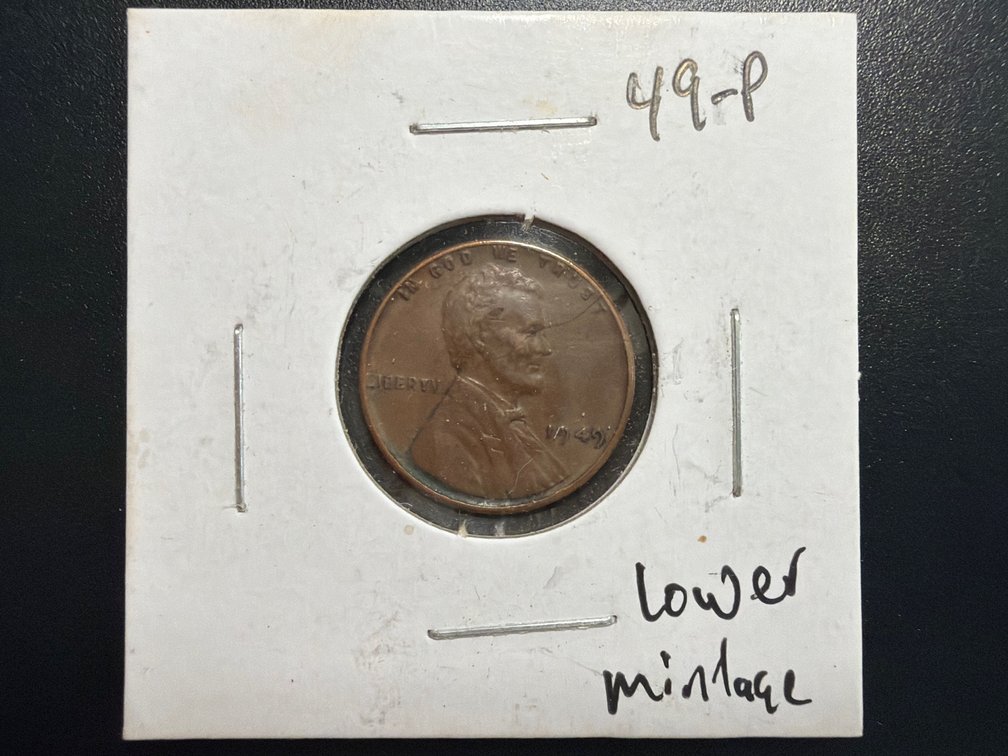 1949 P Wheat Cent