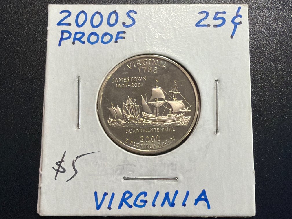 2000 S Virginia Proof State Quarter