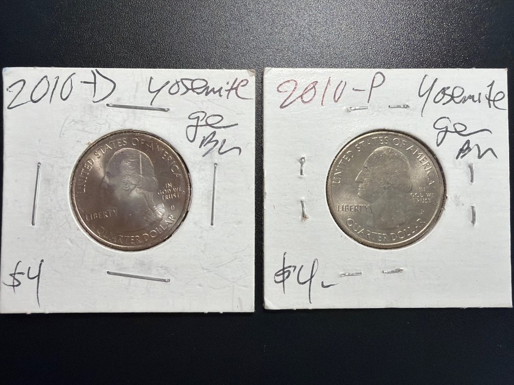 2010 P&D Yosemite National Park America Quarters