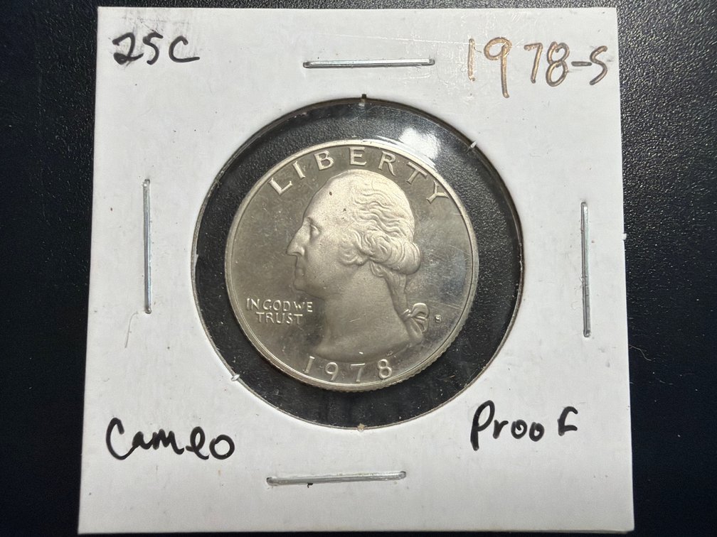 1978 S Proof Washington Quarter - Cameo