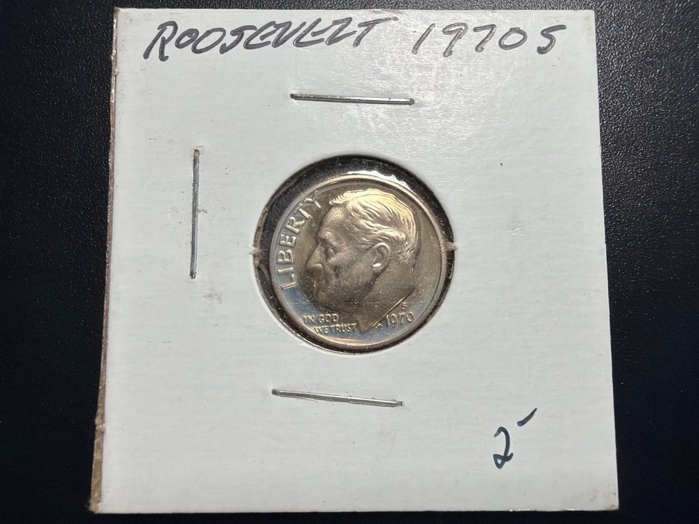 1970 S Proof Roosevelt Dime - Cameo