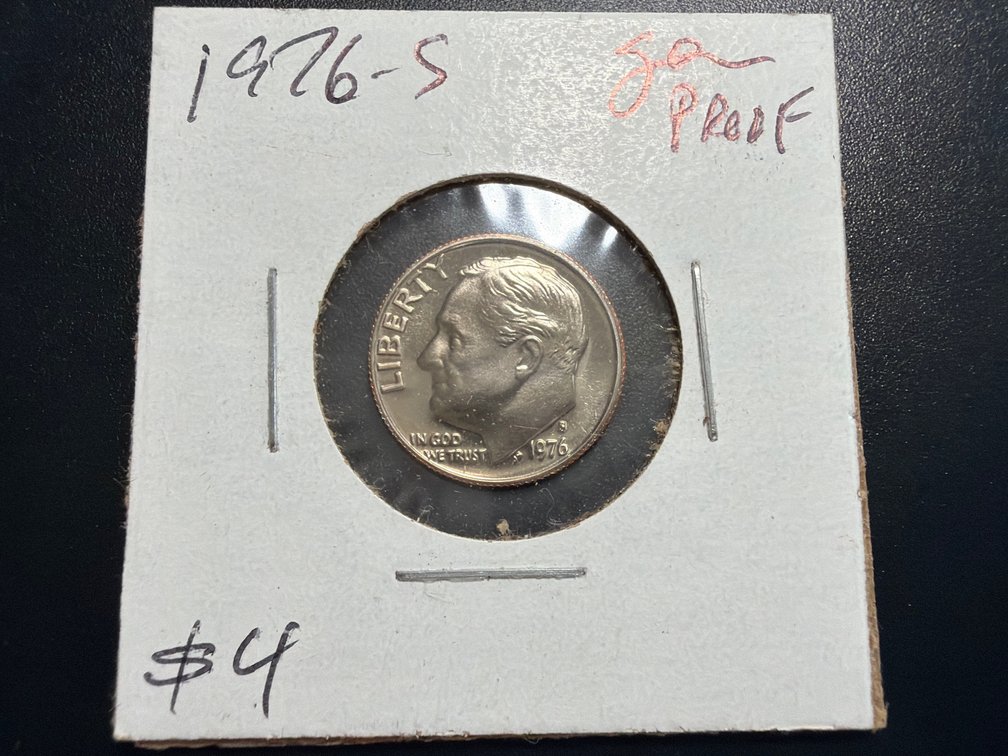 1976 S Proof Roosevelt Dime - Cameo