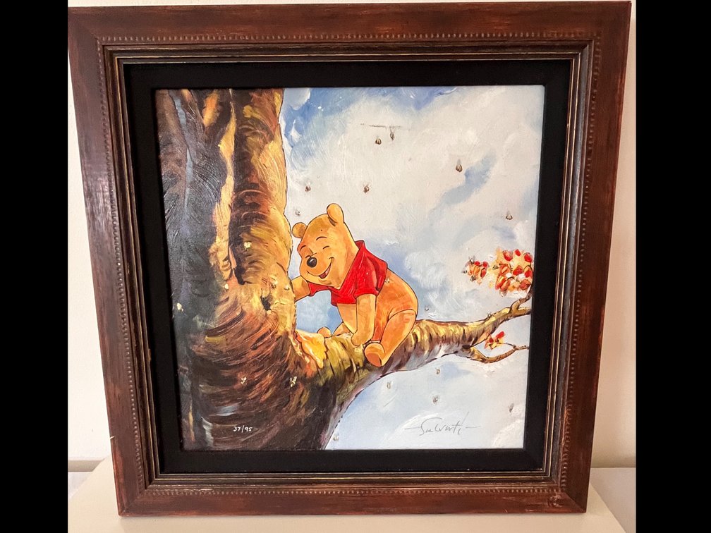 "Out on a Limb" Collector's Edition Winnie the Pooh Giclee